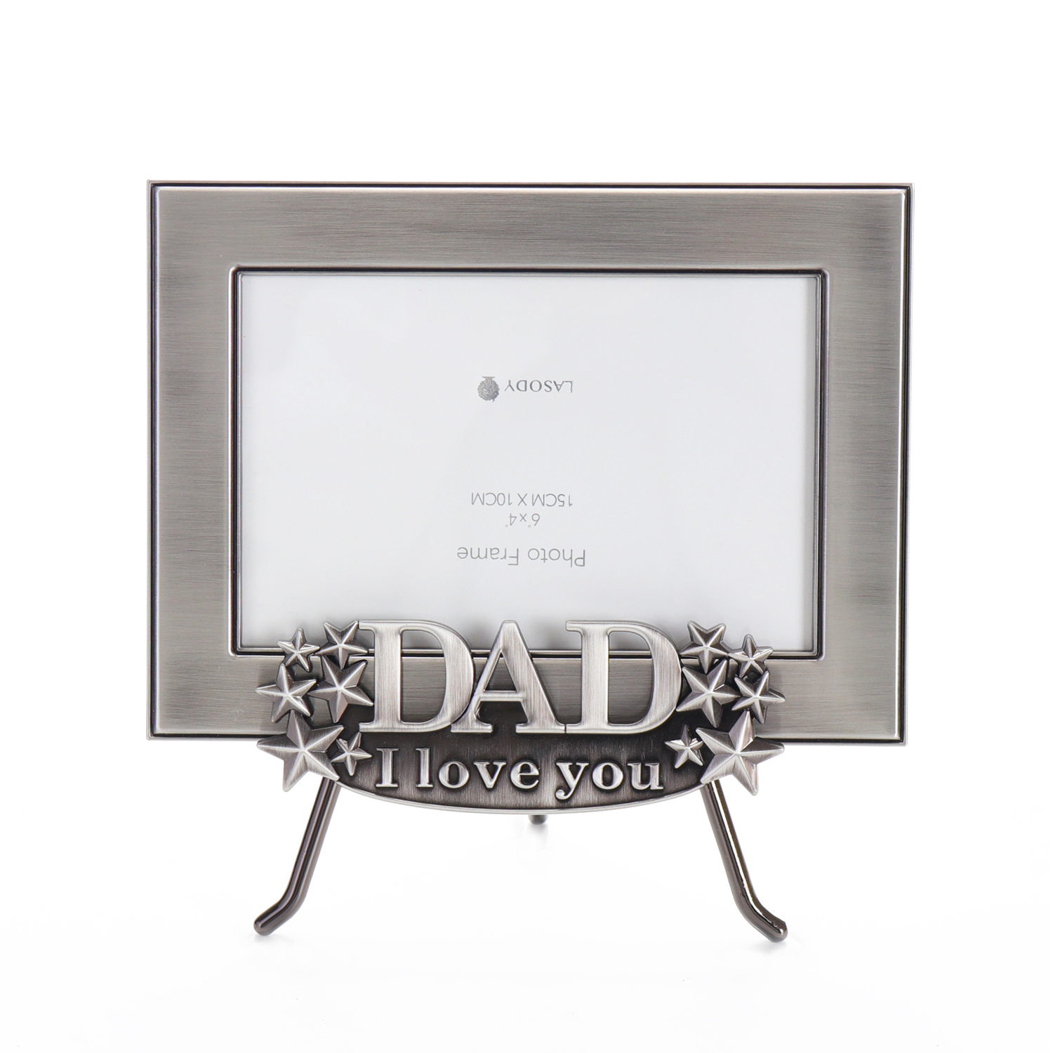 Dad I Love You photo frame w/stand